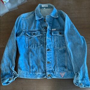 Guess Blue Jean Jacket Classic Trucker Style size Small